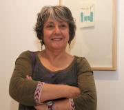 Pilar Perez Abilleira ante  a sua Azuis