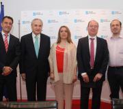 Andrés Cerdeiras Lemus, José Ramón Ónega López, Leonor Pérez Lucas, Severino Rodríguez Rodríguez e Jesús Álvarez del Amo