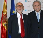 Arias y Ónega, instantes antes de la conferencia