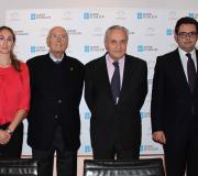 Marañón, Romay, Ónega e Vigil, instantes antes da presentación