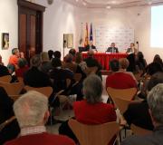 Un momento da conferencia de Díaz-Padrón.