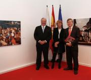 Sánchez Ocaña, Alicia Antón e Ramón Jiménez trala inauguración.