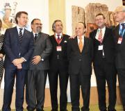 Con Feijóo e outras autoridades galegas.