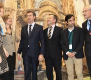 Castro, Currás, Feijóo, los alcaldes de Santiago y Ferrol e Ónega.