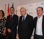 Martínez, Suárez, Ónega e Roberto Ramón, presidente de Acisa Ribadeo.