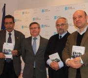 Araguas, Jiménez, Arsenio Díaz e Rodríguez Cañada na presentación.