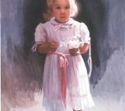 ALEJANDRA - Óleo sobre lenzo encolado a táboa 100 x 68 cm.