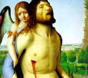 CRISTO ACOMPAÑADO DE UN ÁNGEL (1475), de Antonello de Messina
