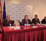 Manuel Puga, Ramón Jiménez, Manuel Mourelle e Luis Vázquez na presentación.