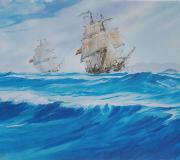 2014. Corveta María Pita, Expedición Balmis contra a varíola, 33 x 25 cm.