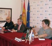 A mesa da presentación da novela.