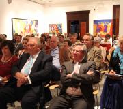 Ángeles Filgueira, primeira pola esquerda, quixo agradecer a homenaxe a seu pai.