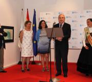 José  Eugenio Barallobre, Concepción Astray, Belén do Campo, José R. Ónega, y Tania Pintor en el acto de inauguración.