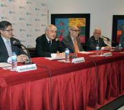 Fontecilla, Ónega, Troncoso e Cadenas, na conferencia sobre Trelles.
