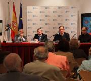 Un momento do acto, intervindo Mourelle.