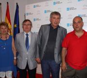 De esquerda a dereita, Pepa Nieto, Ramón Jiménez, Miguel Losada e Pablo Méndez.