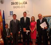 Núñez Feijóo, Anton K. Smith (Conselleiro para asuntos Económicos da Embaixada de USA que acudiu en representación do Embaixador James Costos), Ana Pastor e José Ramón Ónega.