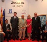 Núñez Feijóo, o escultor Santiago de Santiago, Ana Pastor e José Ramón Ónega.