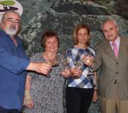 Paadín, Mijares R. Zarraquiños e Ónega brindan polo éxito dos viños da DO Monterrei.