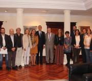 Os representantes das ciudades con Ónega, Rivas e Blanco.