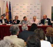 Bahamonde, Puy, Jiménez, Sopetrán y R. Cañada, con parte do público que asistiu a presentación.