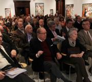 Parte do público que asistiu a presentación.