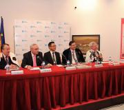 Alfonso Barcia, o delegado da Xunta, José Ramón Ónega, o embaixador Kazuhiko Koshikawa, Miguel Pampin e Alejandro Rubín.