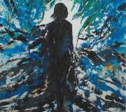 SU LUNA - Acrílico sobre lienzo 100 x 100 cm.