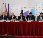 Vilariño, o delegado da Xunta, J.R.Ónega, Suárez, Dobarro e Lázaro.