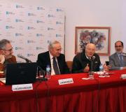 2. Álvarez Salgado, Romay Beccaría, Ónega López e Villalba García, na tribuna da Casa.