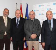 2. Gabriel Tirapu, pte. EFA Galicia, José Ramón Ónega, delegado da Xunta en Madrid; Javier Prado,  presidente de UNEFA; e Pedro Joaquín García Campillo