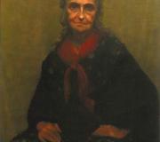 MODELO DE JULIO ROMERO DE TORRES. Óleo, 100 x 81 cm.