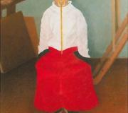 A MIÑA FILLA PAULA. Pastel, 105 x 75 cm. 1992