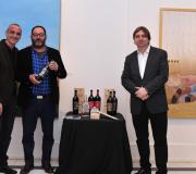 Pedro Martínez, Xerardo Pazos e Rafael Martínez, cos produtos.