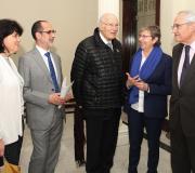 2. Covadonga Salgado, Antonio Villaba, José Manuel Romay, Rosa Quintana e o&nbsp;delegado da&nbsp;Xunta José Ramón Ónega.
