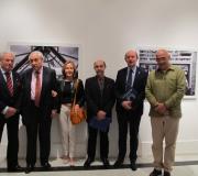 Pérez Vázquez y su mujer -en el centro-, el delegado de la Xunta, José Ramón Ónega, Zarza, Hernández-Vallejo y Sánchez-Soto.
