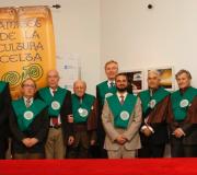El Consejo de "Amigos da Cultura Celta" con los nuevos miembros y el delegado de la Xunta, J. R. Ónega.