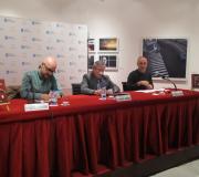 Castro, Jiménez y Vila durante la presentación.
