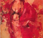 "ACTRIZ" 146 x 89 cm. Óleo sobre tabla
