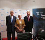 José Manuel Romay, Carmen Basadre e o delegado da Xunta, José Ramón Ónega.