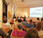 Un momento del acto de Pinturas Proa, con público.