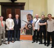 Jiménez, Ibáñez, o delegado da Xunta, J. R. Ónega, Calviño, Vilán e Fraga.