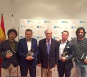 1. Henrique Alvarellos, Rivas Fontán, o delegado da Xunta en Madrid José Ramón Ónega, Adrián Rodríguez e Manuel Jabois.