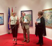2. Pepa Domingo, Ramón Jiménez e Victoria Cuenca Gñeco no acto de inauguración.