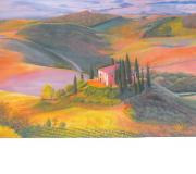 EN UN LUGAR DE LA TOSCANA Óleo sobre lienzo 100 x 80 cm.
