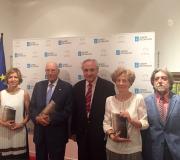 1. De esquerda a dereitaa, Dolores Thion,  o pte. do Consello de Estado, José M. Romay, el delegado de la Xunta en Madrid José Ramón Ónega, Ana Mª Freire y José Manuel G. Herrán.
