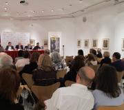 Parte da sala, nun momento da presentación.