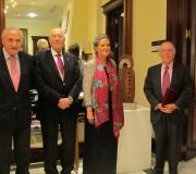 O delegado da Xunta, José Ramón Ónega, o presidente do Consello de Estado, Romay Beccaría, María Carretero e Marcelino Oreja.