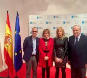 2. O alcalde de Ourense Vázquez Abad, a directora de Turismo Nava Castro, a concelleira de Viveirro Marisol Rey e o delegado da Xunta en Madrid José Ramón Ónega.