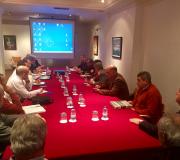 3. Ao encontro acudiron de diferentes comunidades polas que pasa o Camiño de Santiago.